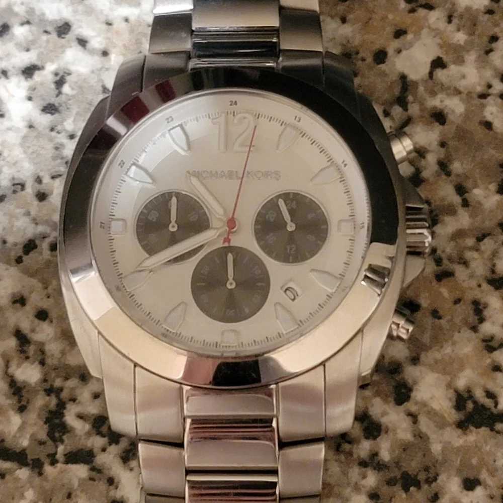 Michael kors watch unisex NWOT steel color 8242 style all links final price - Picture 2 of 6
